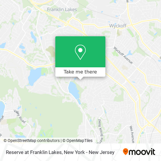 Reserve at Franklin Lakes map