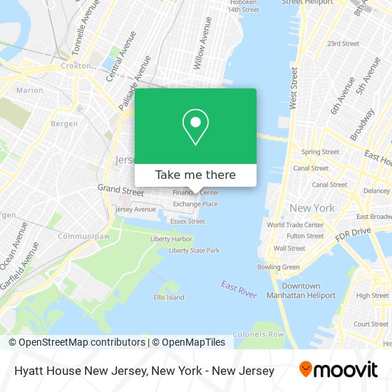 Mapa de Hyatt House New Jersey
