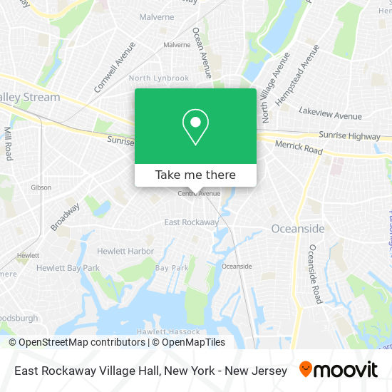 Mapa de East Rockaway Village Hall