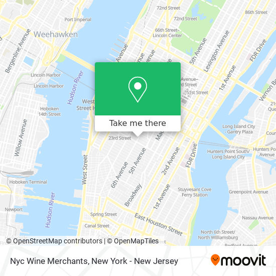 Nyc Wine Merchants map