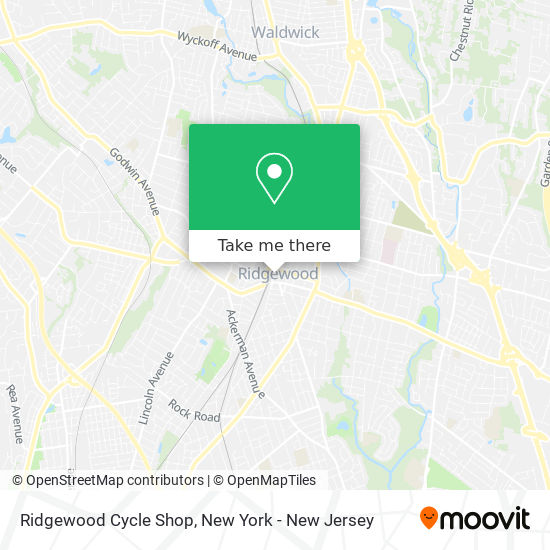 Ridgewood Cycle Shop map