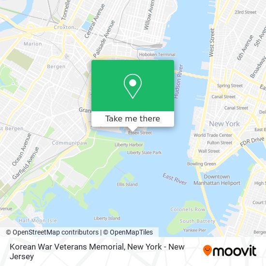 Korean War Veterans Memorial map