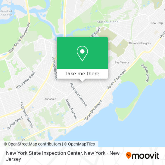 New York State Inspection Center map