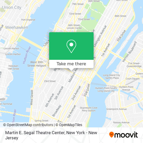 Martin E. Segal Theatre Center map