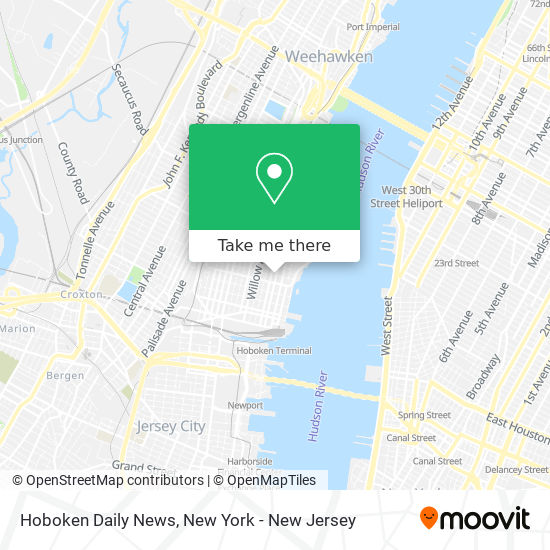 Hoboken Daily News map