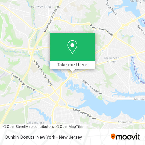 Dunkin' Donuts map