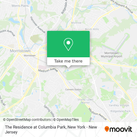 Mapa de The Residence at Columbia Park