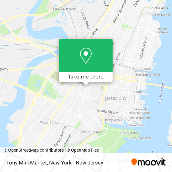 Mapa de Tony Mini Market