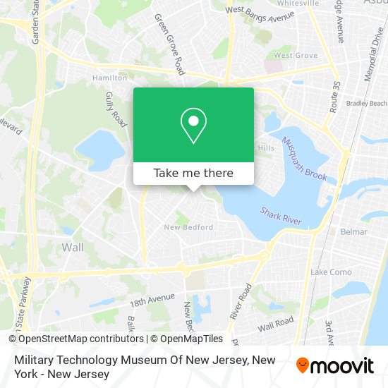 Mapa de Military Technology Museum Of New Jersey