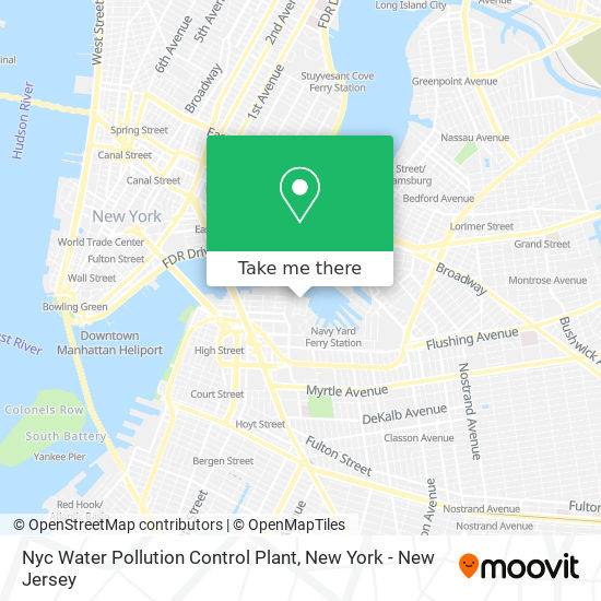 Nyc Water Pollution Control Plant map