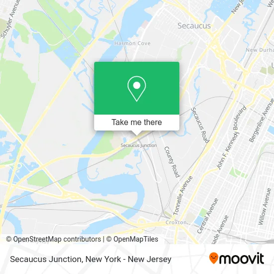 Secaucus Junction map