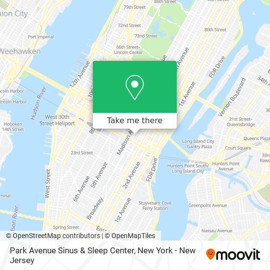 Park Avenue Sinus & Sleep Center map