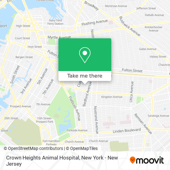 Mapa de Crown Heights Animal Hospital