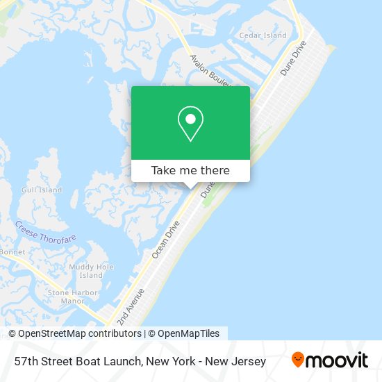 57th Street Boat Launch map