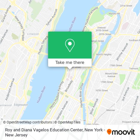 Mapa de Roy and Diana Vagelos Education Center