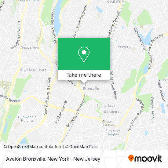 Avalon Bronxville map