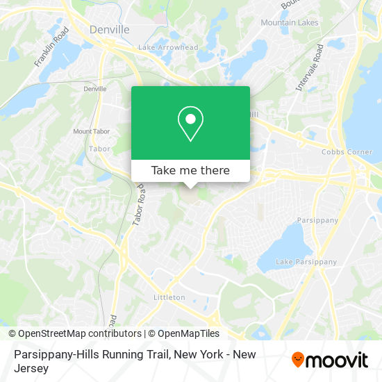 Parsippany-Hills Running Trail map