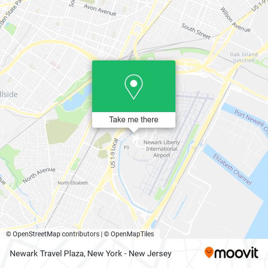 Newark Travel Plaza map
