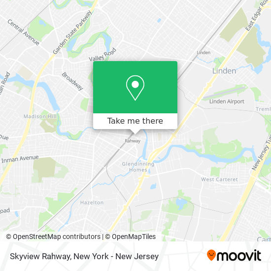 Skyview Rahway map