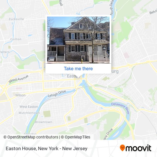 Easton House map