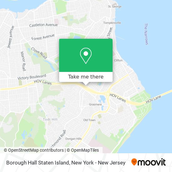 Mapa de Borough Hall Staten Island