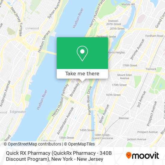 Quick RX Pharmacy (QuickRx Pharmacy - 340B Discount Program) map