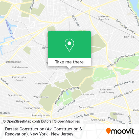 Mapa de Dasata Construction (Avi Construction & Renovation)