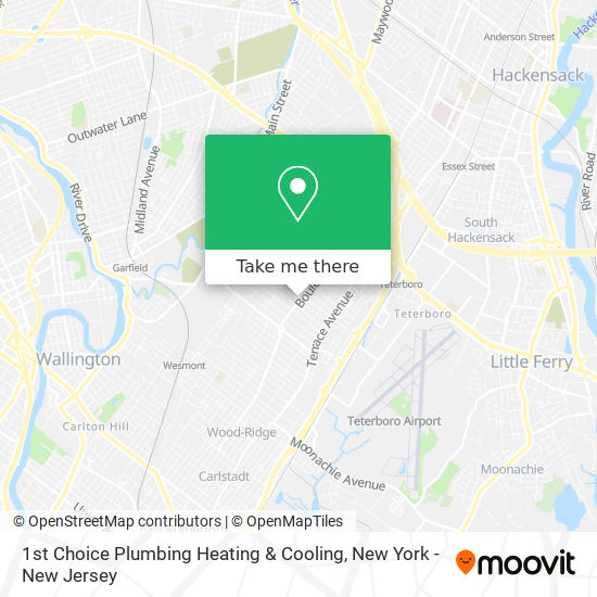 1st Choice Plumbing Heating & Cooling map