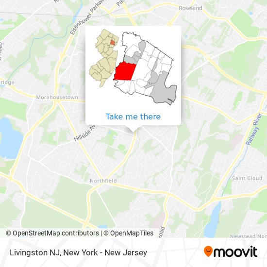 Mapa de Livingston NJ