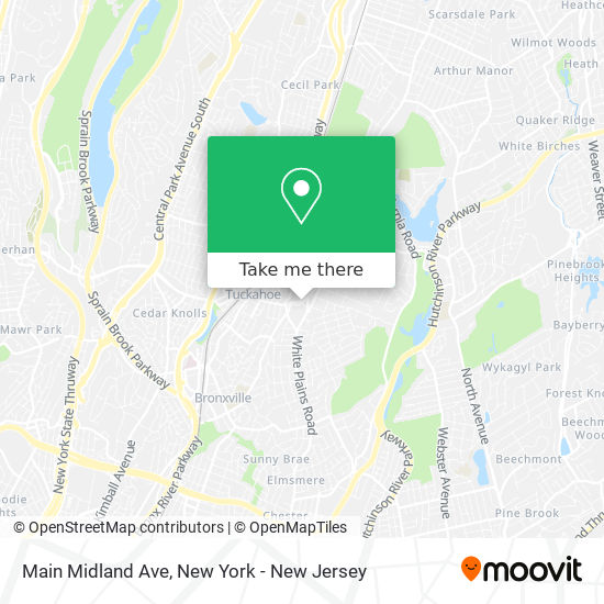 Mapa de Main Midland Ave
