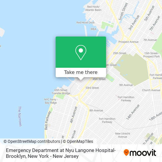 Mapa de Emergency Department at Nyu Langone Hospital-Brooklyn