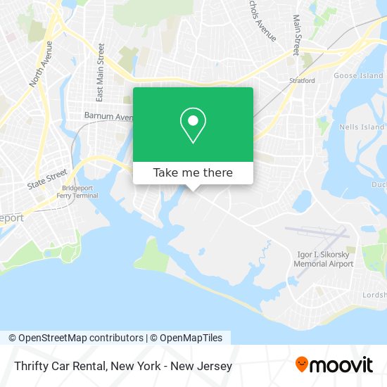 Mapa de Thrifty Car Rental