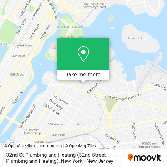 32nd St Plumbing and Heating map