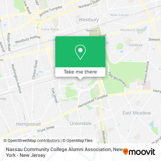 Nassau Community College Alumni Association map