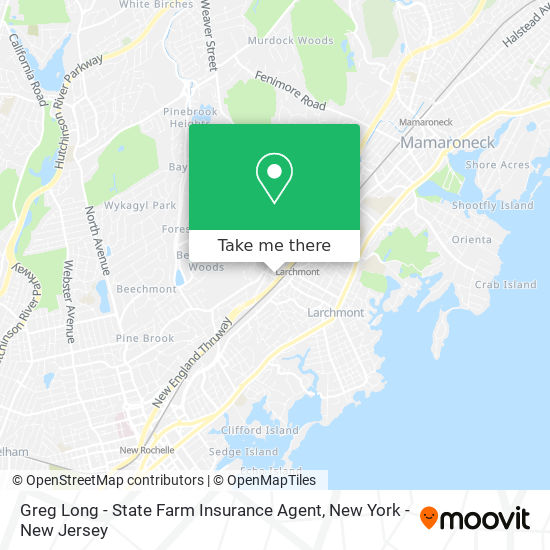 Mapa de Greg Long - State Farm Insurance Agent
