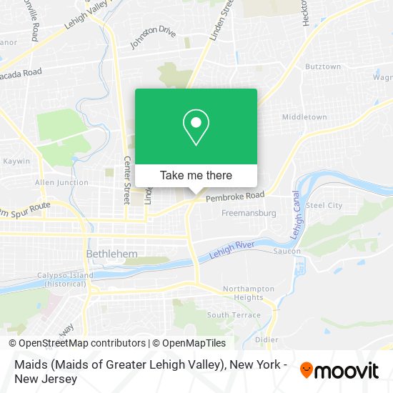 Mapa de Maids (Maids of Greater Lehigh Valley)