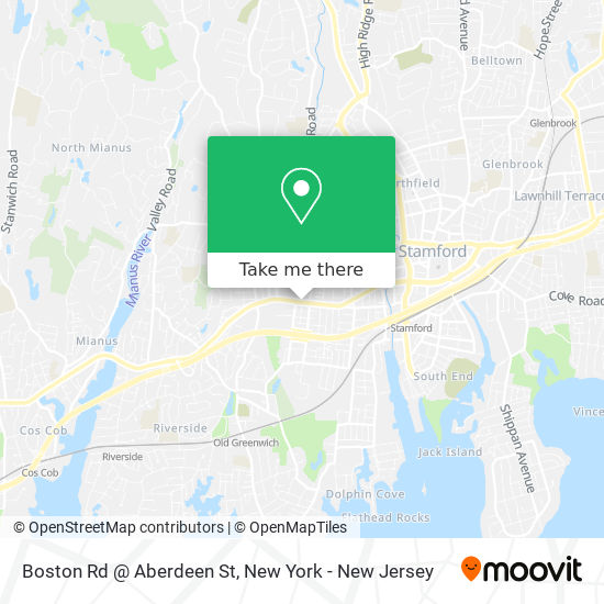 Boston Rd @ Aberdeen St map
