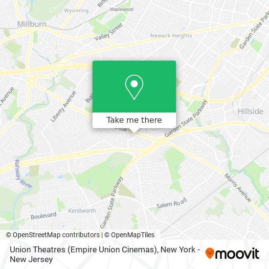 Mapa de Union Theatres (Empire Union Cinemas)