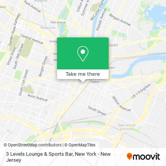 Mapa de 3 Levels Lounge & Sports Bar