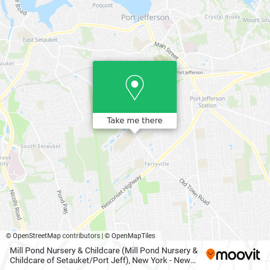 Mapa de Mill Pond Nursery & Childcare (Mill Pond Nursery & Childcare of Setauket / Port Jeff)