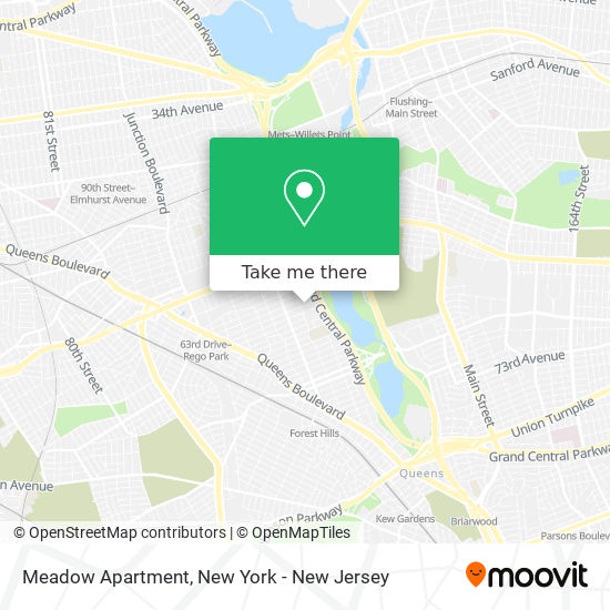 Mapa de Meadow Apartment