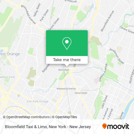 Mapa de Bloomfield Taxi & Limo