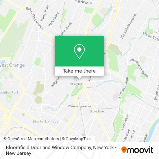 Mapa de Bloomfield Door and Window Company