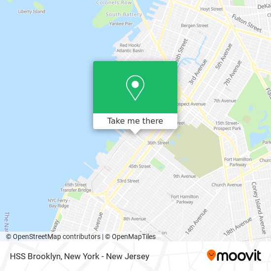 Mapa de HSS Brooklyn