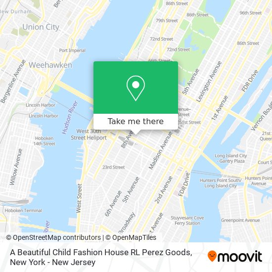 A Beautiful Child Fashion House RL Perez Goods map