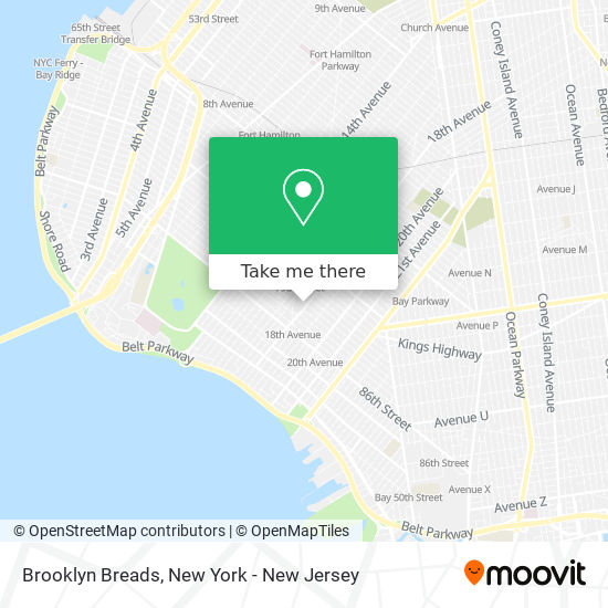 Brooklyn Breads map