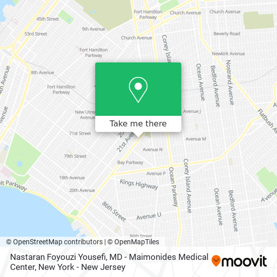 Nastaran Foyouzi Yousefi, MD - Maimonides Medical Center map