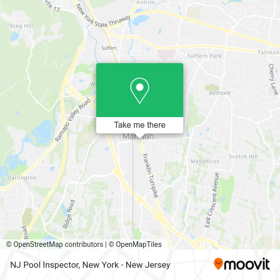 NJ Pool Inspector map