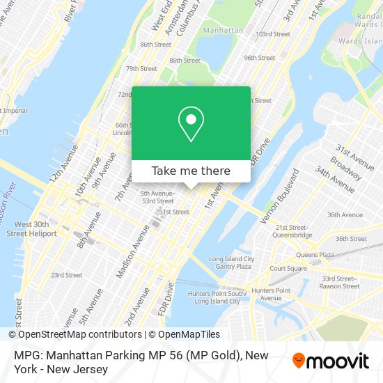 MPG: Manhattan Parking MP 56 (MP Gold) map