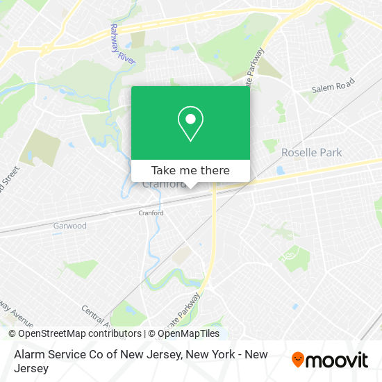 Mapa de Alarm Service Co of New Jersey
